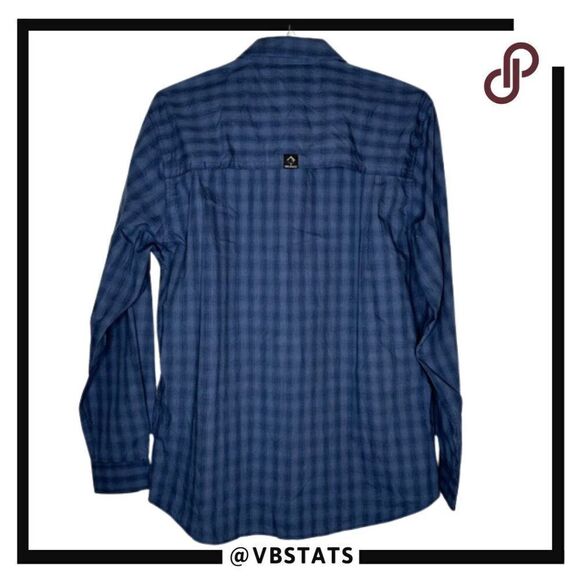 Dri Duck Men's Deep Blue Plaid Paseo Shirt in Size Medium (New with Tags) - Picture 5 of 10